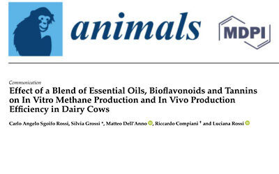 Effect of Anavrin® on In Vitro Methane Production and In Vivo Production Efficiency in Dairy Cows